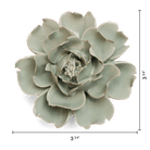 English Garden Ceramic Flower Green Rose Wall Art - Chive Ceramics Studio - Ceramic Flowers - Chive US