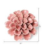 Champagne Pink Hydrangea ceramic wall flower — English Garden collection — designed in Toronto by Chive Studio