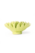 Yellow Green Pompom Mum - Chive Ceramics Studio - Ceramic Flowers - Chive Ceramics Studio