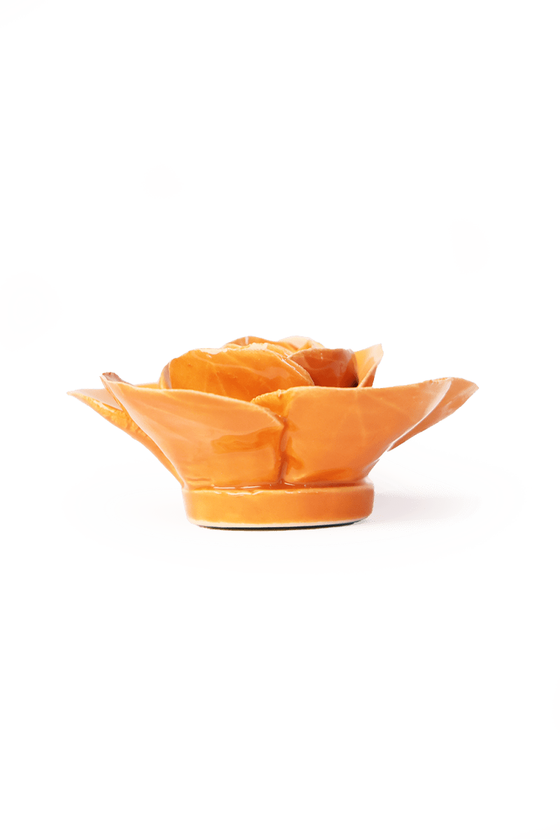 Orange Elegance Ranunculus - Chive Ceramics Studio - Ceramic Flowers - Chive Ceramics Studio