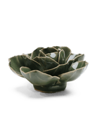 EG03 Fir Green Butterfly Ranunculus - Chive Ceramics Studio - Ceramic Flowers - Chive Ceramics Studio