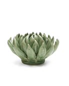 Green Succulent ceramic wall flower  — English Garden collection — designed in Toronto by Chive Studio