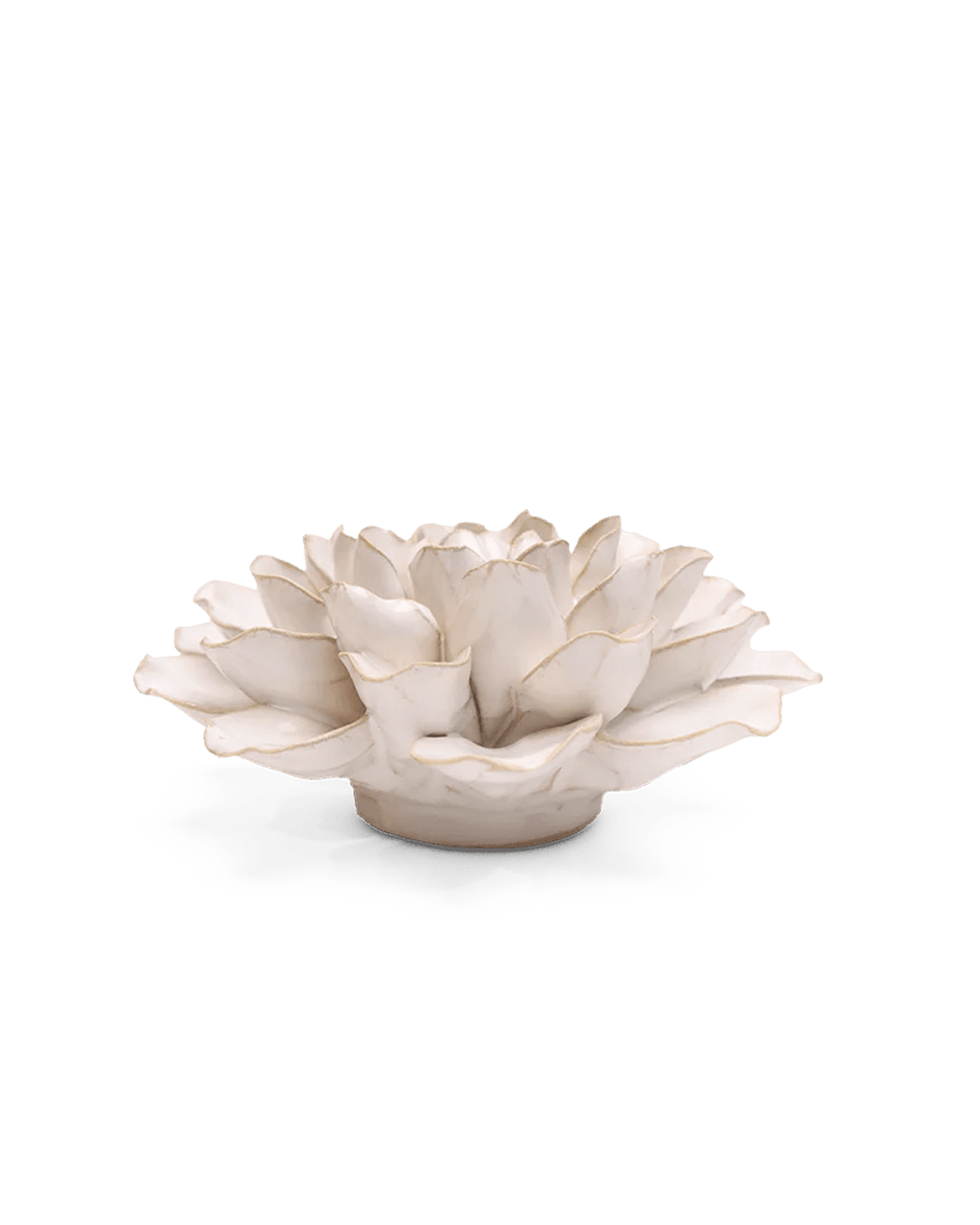 Ivory European Water Lily - Chive Ceramics Studio - Ceramic Flowers - Chive Ceramics Studio