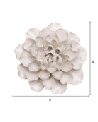 Ivory Water Lily ceramic wall flower  — English Garden collection — designed in Toronto by Chive Studio