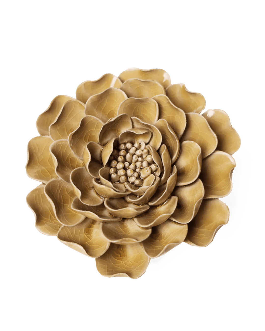 Caramel Charm Peony - Chive Ceramics Studio - Ceramic Flowers - Chive Ceramics Studio