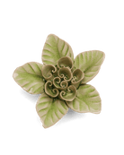 Peridot Green Maiden Lotus - Chive Ceramics Studio - Ceramic Flowers - Chive Ceramics Studio