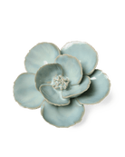 Milk Teal Poppy - Chive Ceramics Studio - Ceramic Flowers - Chive Ceramics Studio
