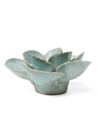 EG19 Milk Teal Poppy - Chive Ceramics Studio - Ceramic Flowers - Chive Ceramics Studio