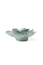 Milk Teal Poppy - Chive Ceramics Studio - Ceramic Flowers - Chive Ceramics Studio