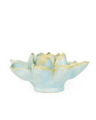 EG24 Robin's Egg Blue Aurora Water Lily - Chive Ceramics Studio - Ceramic Flowers - Chive Ceramics Studio