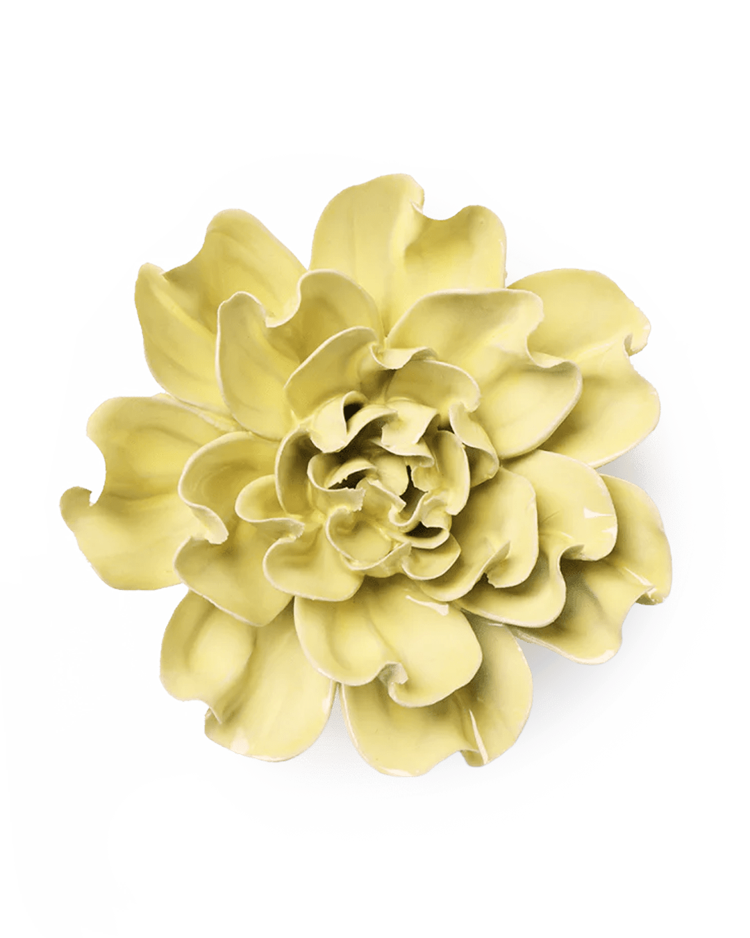 EG26 Lime Yellow Larkspur - Chive Ceramics Studio - Ceramic Flowers - Chive Ceramics Studio