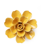 EG27 Burnt Yellow Tahitian Gardenia - Chive Ceramics Studio - Ceramic Flowers - Chive Ceramics Studio