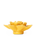 EG27 Burnt Yellow Tahitian Gardenia - Chive Ceramics Studio - Ceramic Flowers - Chive Ceramics Studio