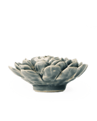 EG29 Pewter Blue Zinderella Zinnia - Chive Ceramics Studio - Ceramic Flowers - Chive Ceramics Studio