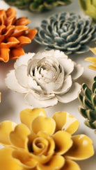 Ivory English Rose - Chive Ceramics Studio - Ceramic Flowers - Chive Ceramics Studio