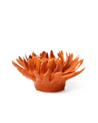 Orange Sarah Mum ceramic wall flower  — English Garden collection — designed in Toronto by Chive Studio