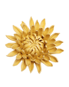 Yellow Sarah Mum ceramic wall flower — English Garden collection — designed in Toronto by Chive Studio