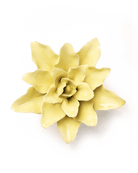 Lime Yellow Lily ceramic wall flower  — English Garden collection — designed in Toronto by Chive Studio