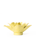Lime Yellow Lily ceramic wall flower  — English Garden collection — designed in Toronto by Chive Studio
