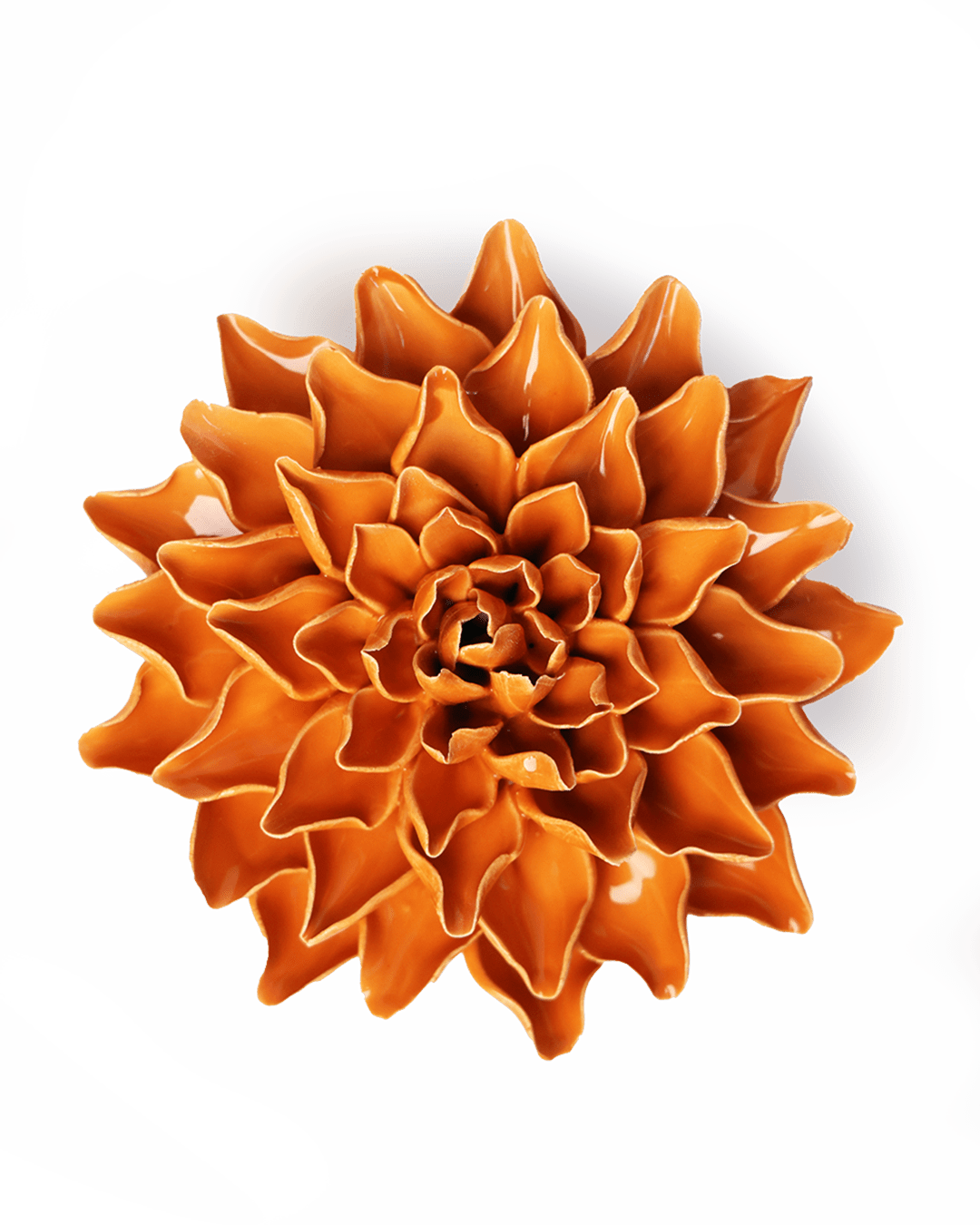 Orange Autumn Azalea - Chive Ceramics Studio - Ceramic Flowers - Chive Ceramics Studio