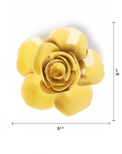 Buttercup Yellow Elegance Ranunculus - Chive Ceramics Studio - Ceramic Flowers - Chive Ceramics Studio