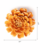 Orange Fiesta Marigold - Chive Ceramics Studio - Ceramic Flowers - Chive Ceramics Studio