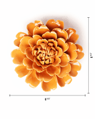 October Birth Flower - Marigold - Chive Ceramics Studio - Ceramic Flowers - Chive Ceramics Studio