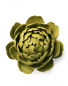 Chartreuse Protea ceramic wall flower  — English Garden collection — designed in Toronto by Chive Studio