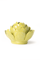 Chartreuse Queen Protea ceramic wall flower — English Garden — handmade by Chive Studio Toronto