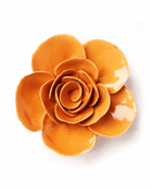 Orange Elegance Ranunculus - Chive Ceramics Studio - Ceramic Flowers - Chive Ceramics Studio