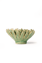 Jungle Green Mum ceramic wall flower — English Garden collection — designed in Toronto by Chive Studio