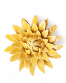 Burnt Yellow Strawflower - Chive Ceramics Studio - Ceramic Flowers - Chive Ceramics Studio