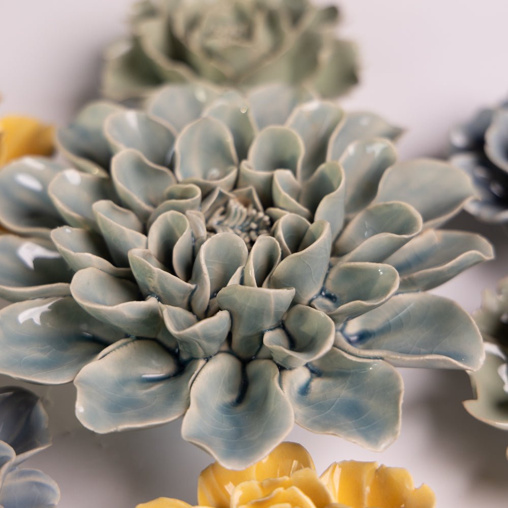 Ceramic Flower English Garden Curated Collection #12 - Chive Ceramics Studio - Ceramic Flower Sets - Chive Ceramics Studio