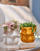 Fox Ceramic Indoor Plant Pot For Succulents - Chive Ceramics Studio - Pots - Chive Ceramics Studio