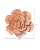 Peach Pink Ranunculus ceramic wall flower — France collection — designed in Toronto by Chive Studio