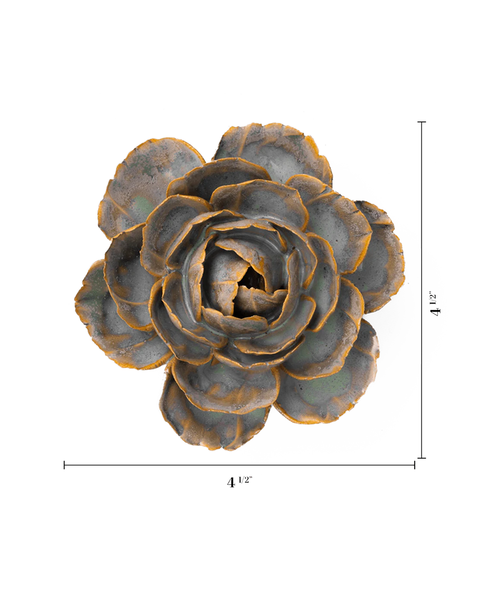 Blue Rose ceramic wall flower — France collection — designed in Toronto by Chive Studio