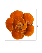 Orange Poppy ceramic wall flower  — France collection — designed in Toronto by Chive Studio