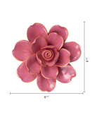 Blush Pink Gardenia ceramic wall flower  — France collection — designed in Toronto by Chive Studio