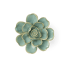 France Ceramic Flower Wall Art Teal Gardenia - Chive Ceramics Studio - Ceramic Flowers - Chive Ceramics Studio