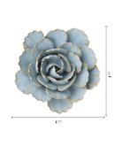Robin's Egg Blue Keiko Peony ceramic wall flower — France collection — designed in Toronto by Chive Studio