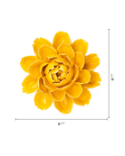 Burnt Yellow Cabbage Flower ceramic wall flower — France collection — designed in Toronto by Chive Studio