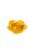 Burnt Yellow Elegance Ranunculus - Chive Ceramics Studio - Ceramic Flowers - Chive Ceramics Studio