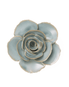 FR04 Milk Teal Elegance Ranunculus - Chive Ceramics Studio - Ceramic Flowers - Chive Ceramics Studio