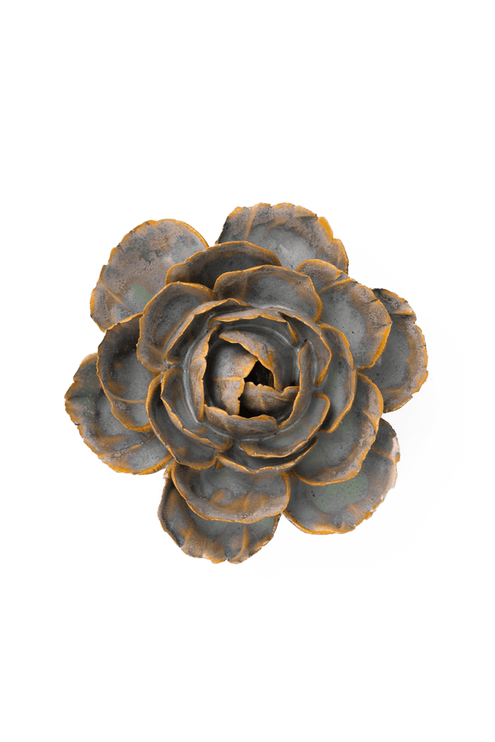 Pale Blue English Rose - Chive Ceramics Studio - Ceramic Flowers - Chive Ceramics Studio