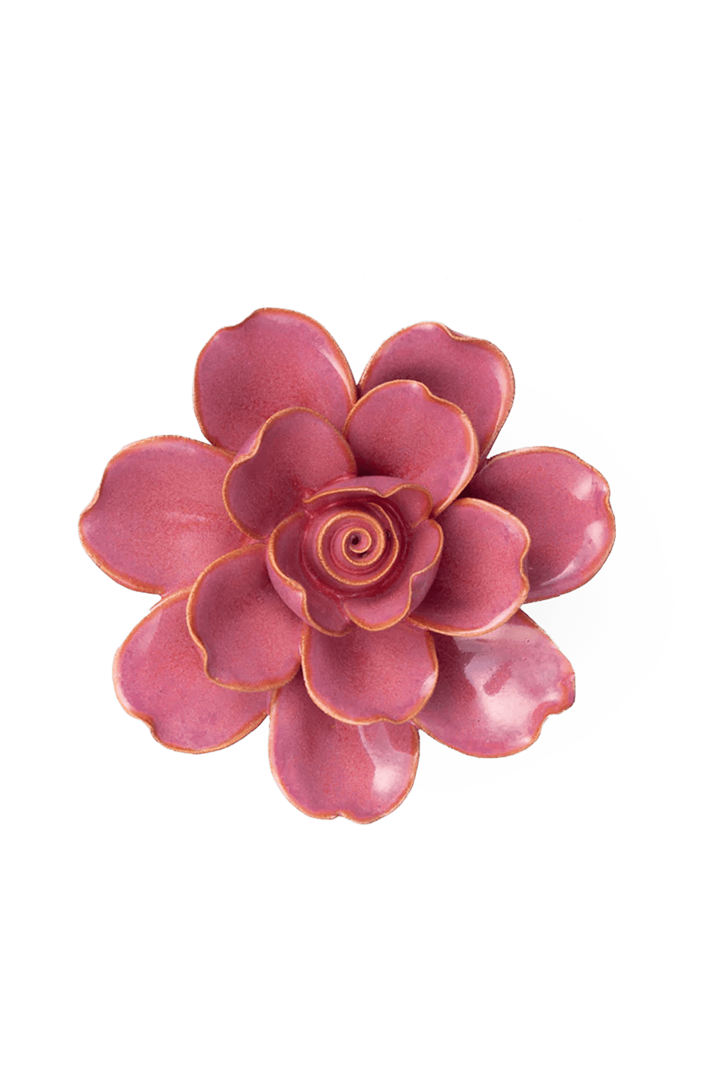 Blush Pink Gardenia ceramic wall flower — France collection — designed in Toronto by Chive Studio