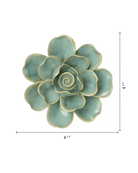Milk Gardenia ceramic wall flower  — France collection — designed in Toronto by Chive Studio