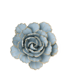 Robin's Egg Blue Keiko Peony - Chive Ceramics Studio - Ceramic Flowers - Chive Ceramics Studio