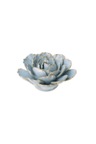 Robin's Egg Blue Keiko Peony - Chive Ceramics Studio - Ceramic Flowers - Chive Ceramics Studio