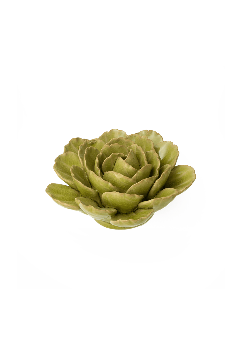 Peridot Keiko Peony ceramic wall flower — France collection — designed in Toronto by Chive Studio