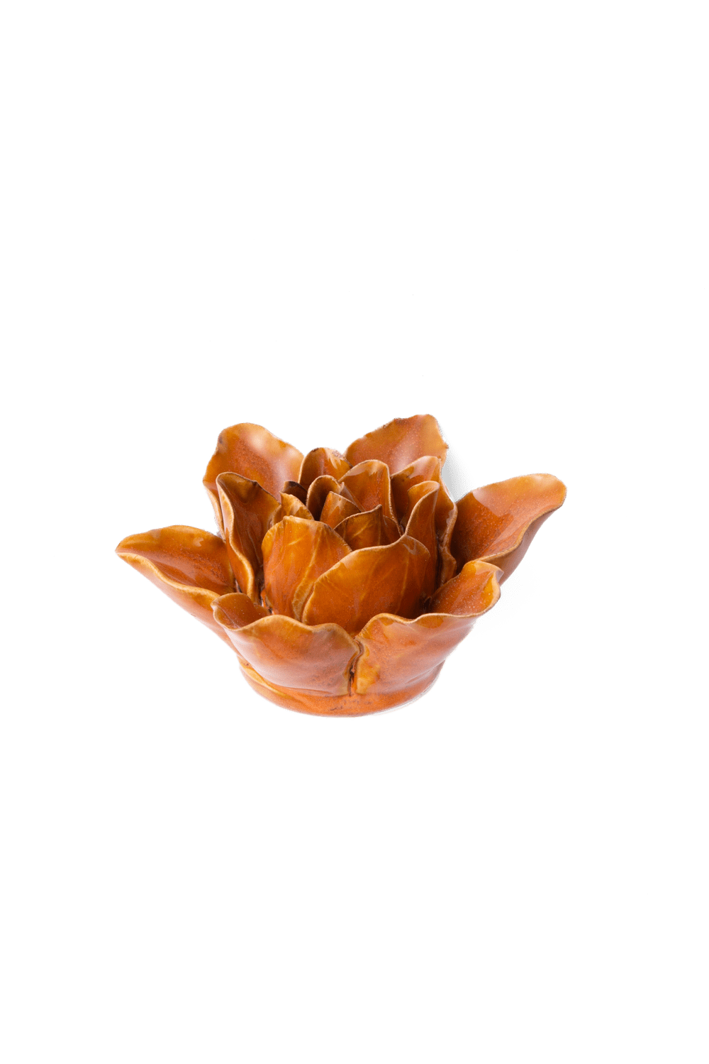 Burnt Orange Stargazer Lily - Chive Ceramics Studio - Ceramic Flowers - Chive Ceramics Studio